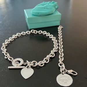 Return to Tiffany Heart Tag Toggle Necklace and bracelet set